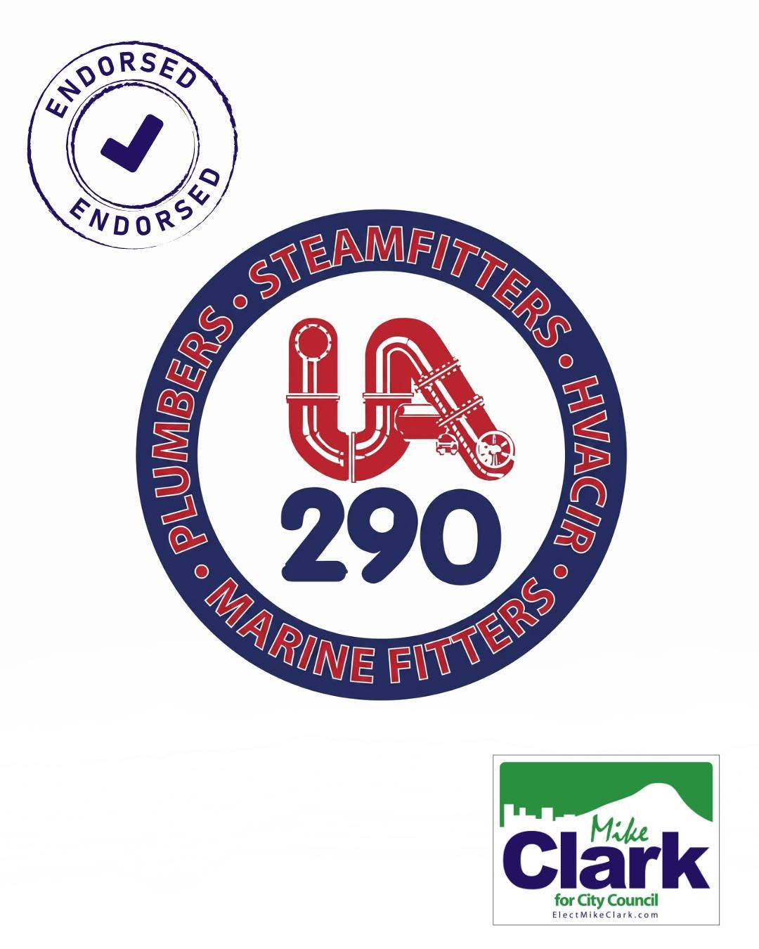 UA Local 290 Plumbers and Steamfitters logo