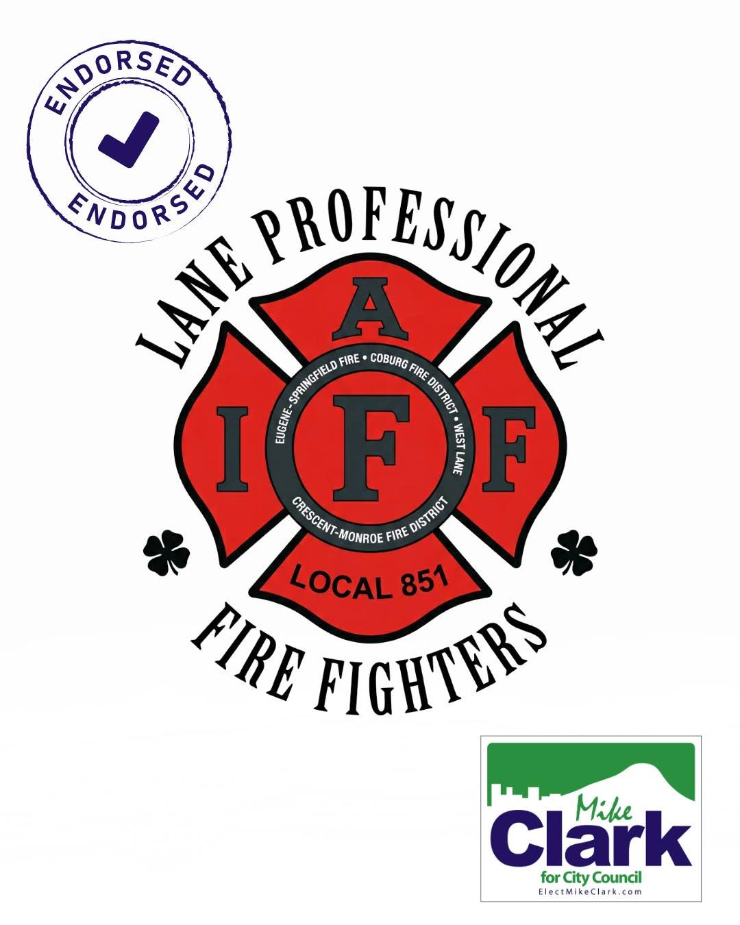 Lane Professional Firefighters IAFF Local 851 logo